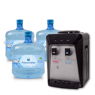 Kit inicial frio-calor sobremesa black 12L X3