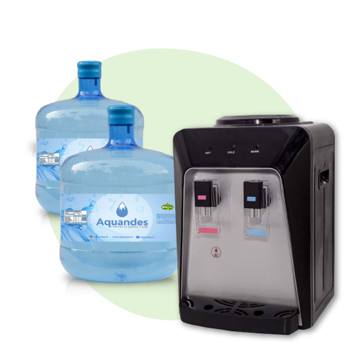 Kit inicial frio-calor sobremesa black 12L X2 2