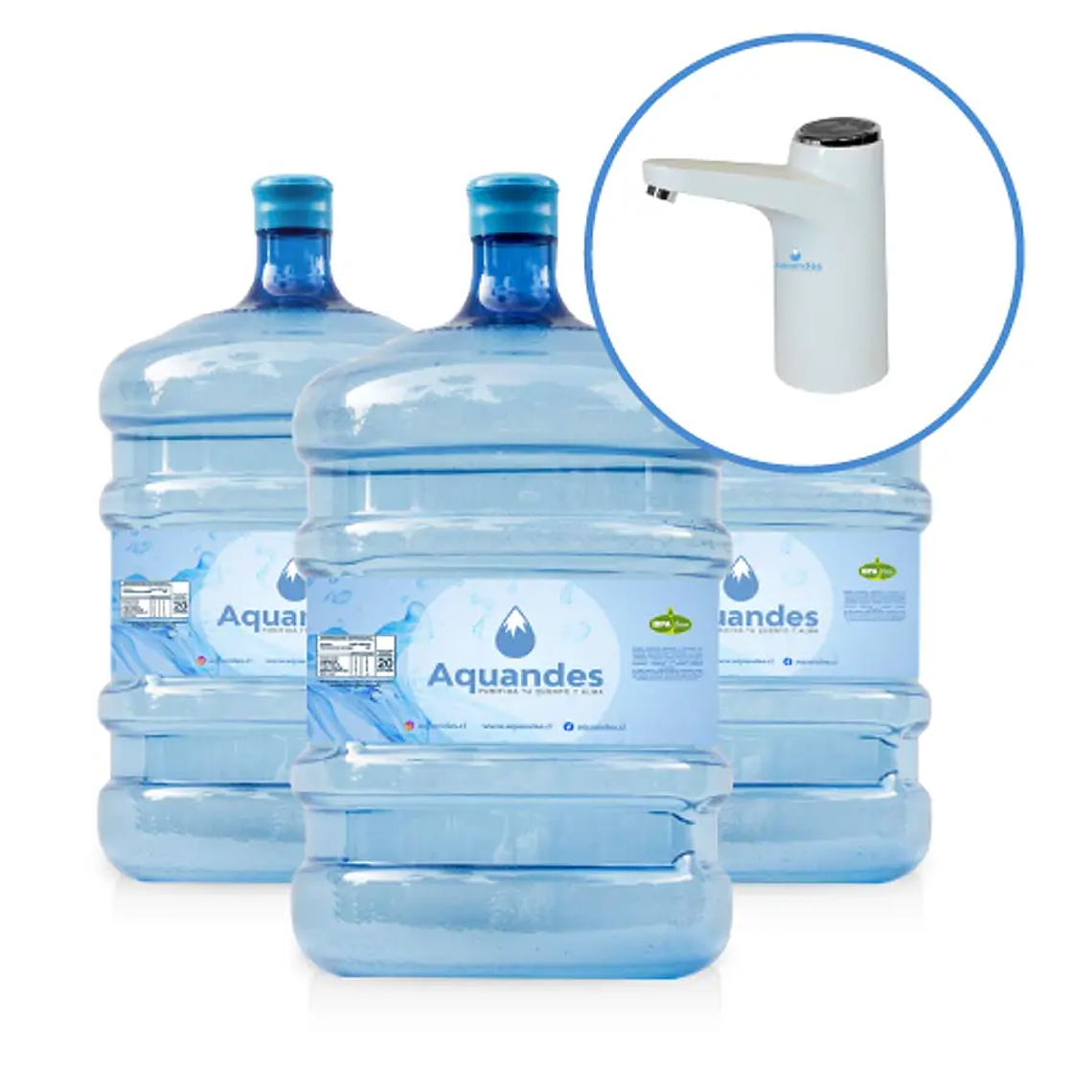 Kit inicial bomba usb premium white 20L X3 1