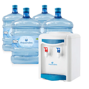 Kit inicio friocalor sobremesa blanco con azul 20L X4