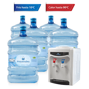 Kit inicio friocalor sobremesa blanco con negro 20L X5