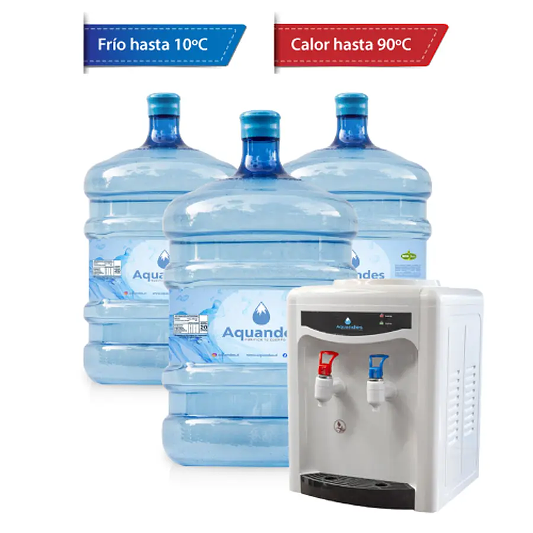 Kit inicio friocalor sobremesa blanco con negro 20L X3 1