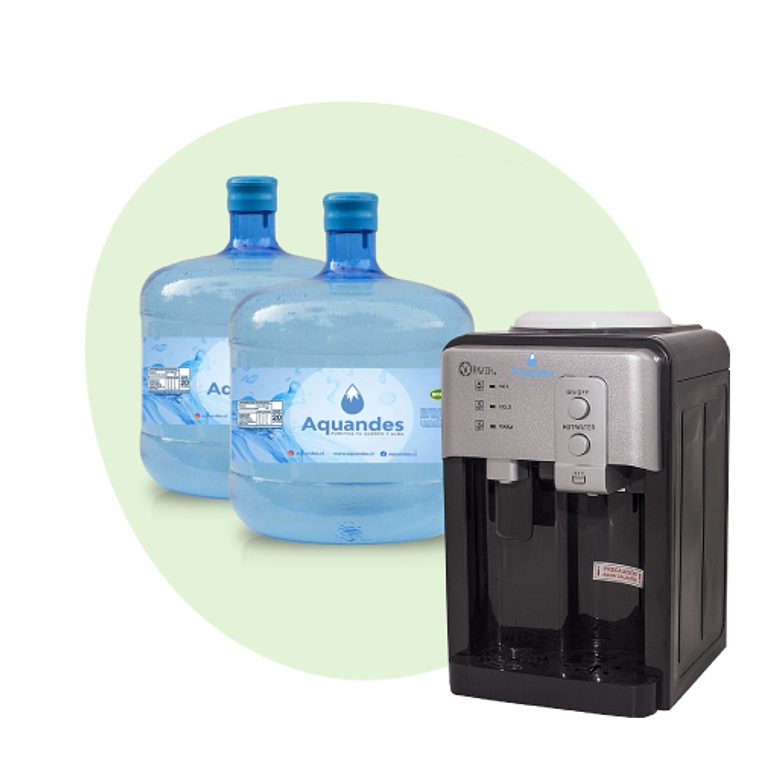 Kit inicial frio-calor sobremesa black boton 12L X2 2