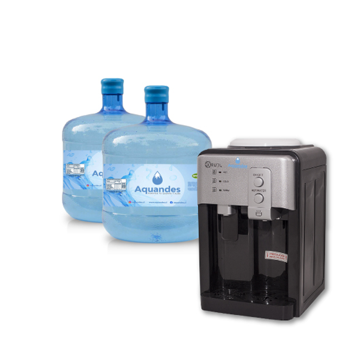 Kit inicial frio-calor sobremesa black boton 12L X2 1