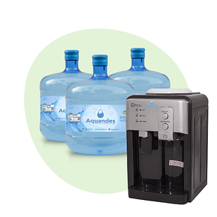 Kit inicial frio-calor sobremesa black boton 12L X3