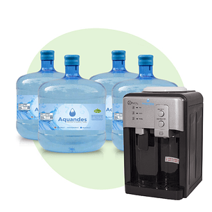 Kit inicial frio-calor sobremesa black boton 12L X4