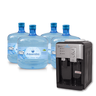 Kit inicial frio-calor sobremesa black boton 12L X4