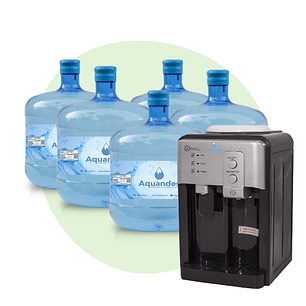 Kit inicial frio-calor sobremesa black boton 12L X5