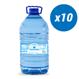 Pack 10 bidones 10 litros agua purificada sin gas