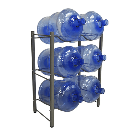 Rack para seis bidones de agua purificada