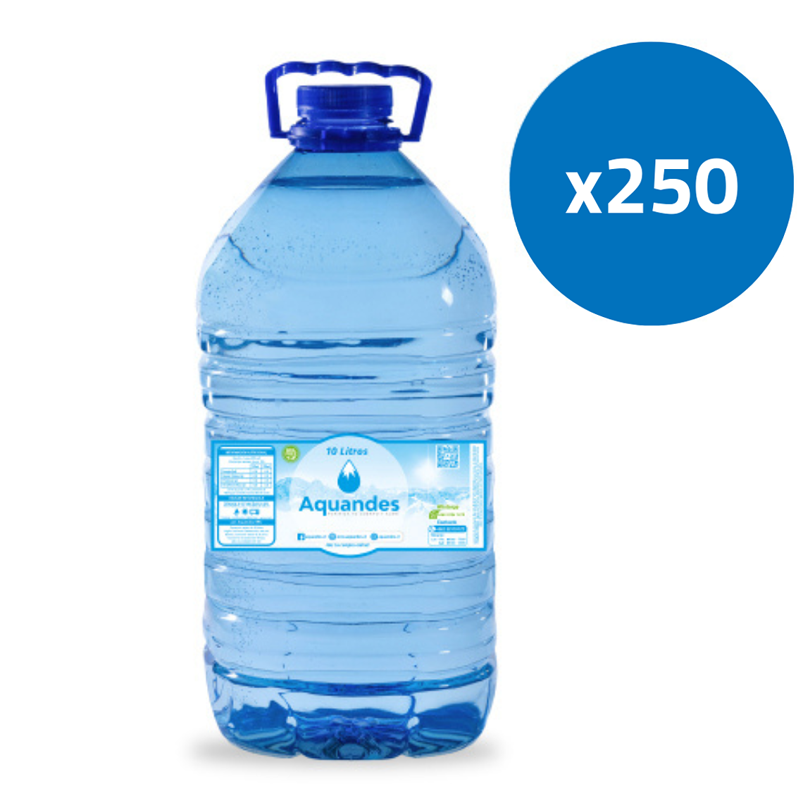 Pack 250 bidones 10 litros agua purificada 1