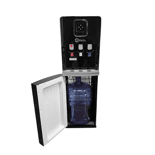 Dispensador bidón oculto shiny black de compresor