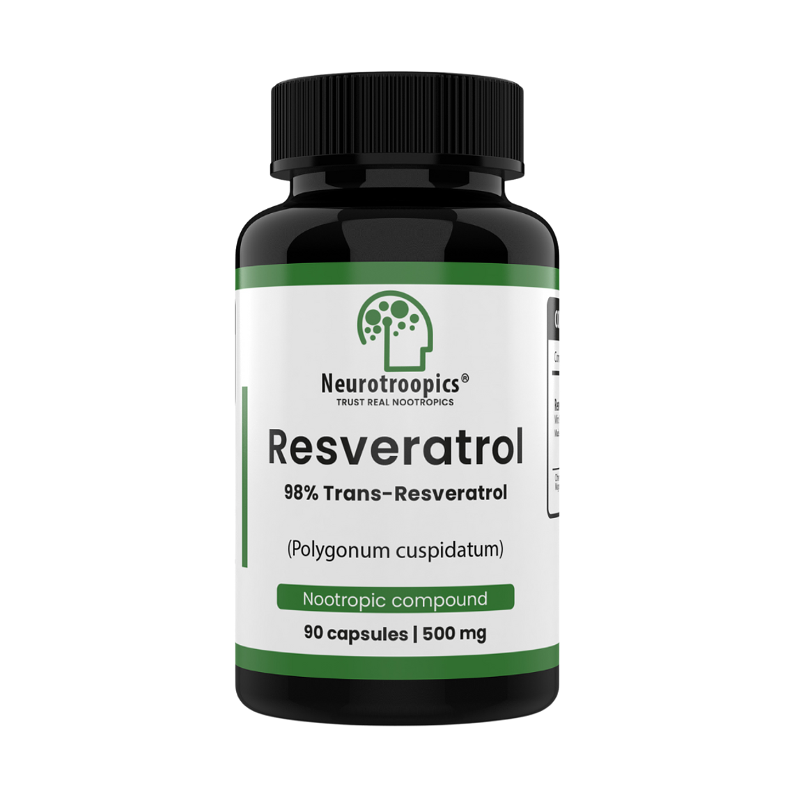 Trans-Resveratrol 500mg (90 cápsulas) 1