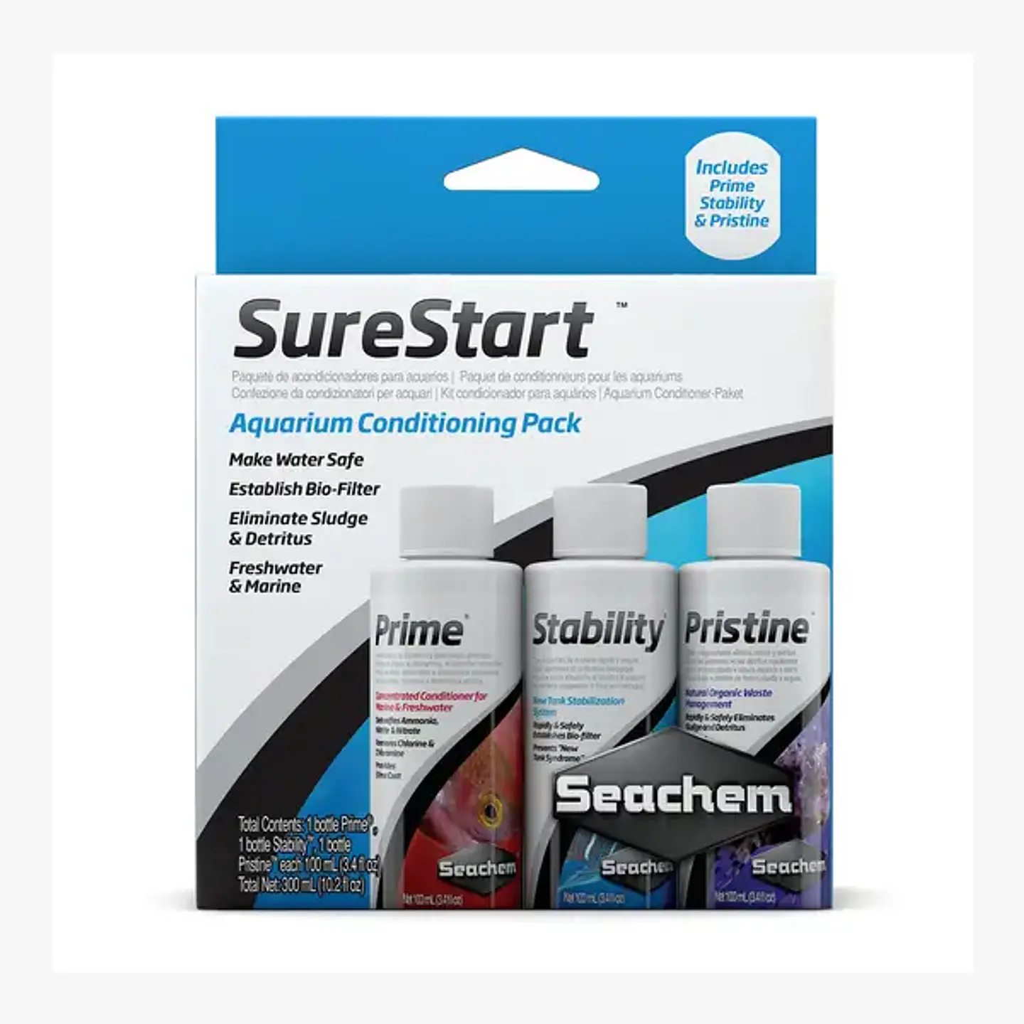 Seachem SureStart | Kit Inicial 3em1 para Aquário 1