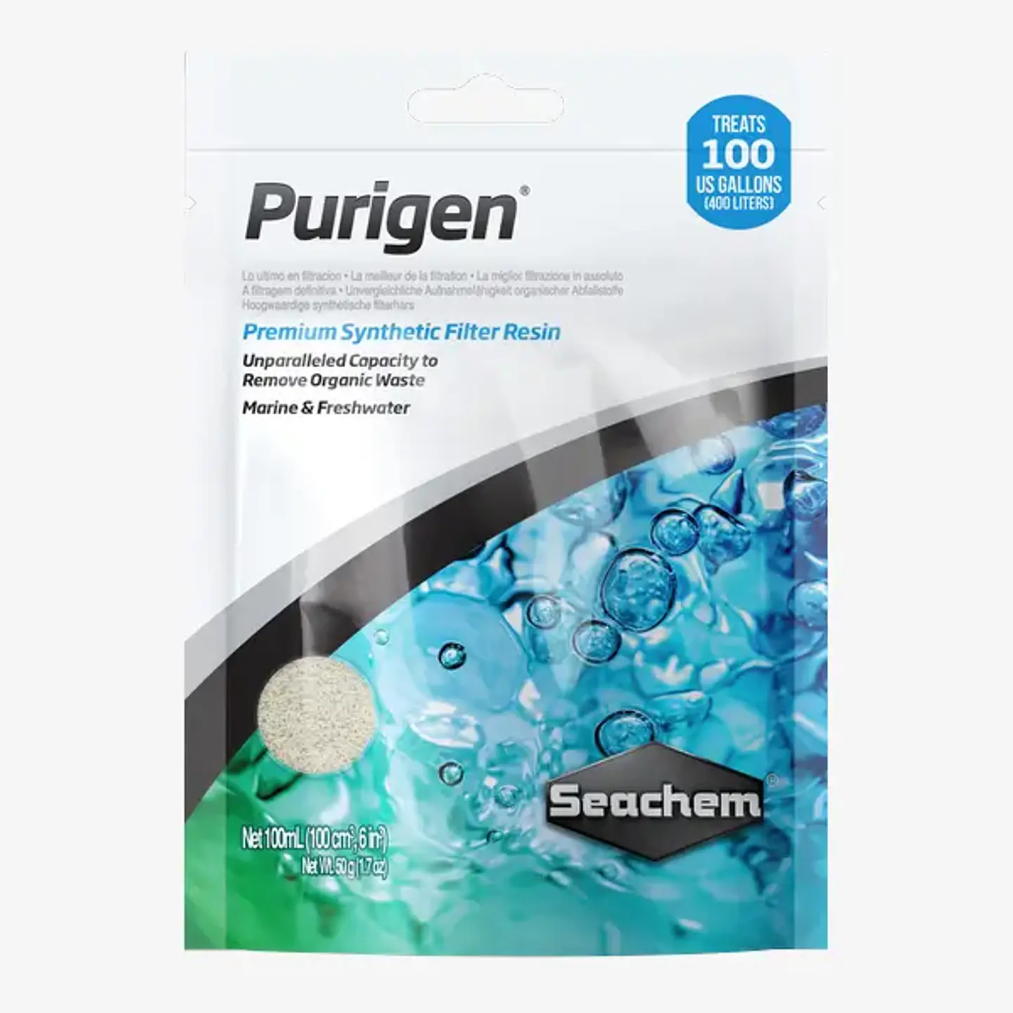 Seachem Purigen 100ml | Adsorvente Sintético Premium 1