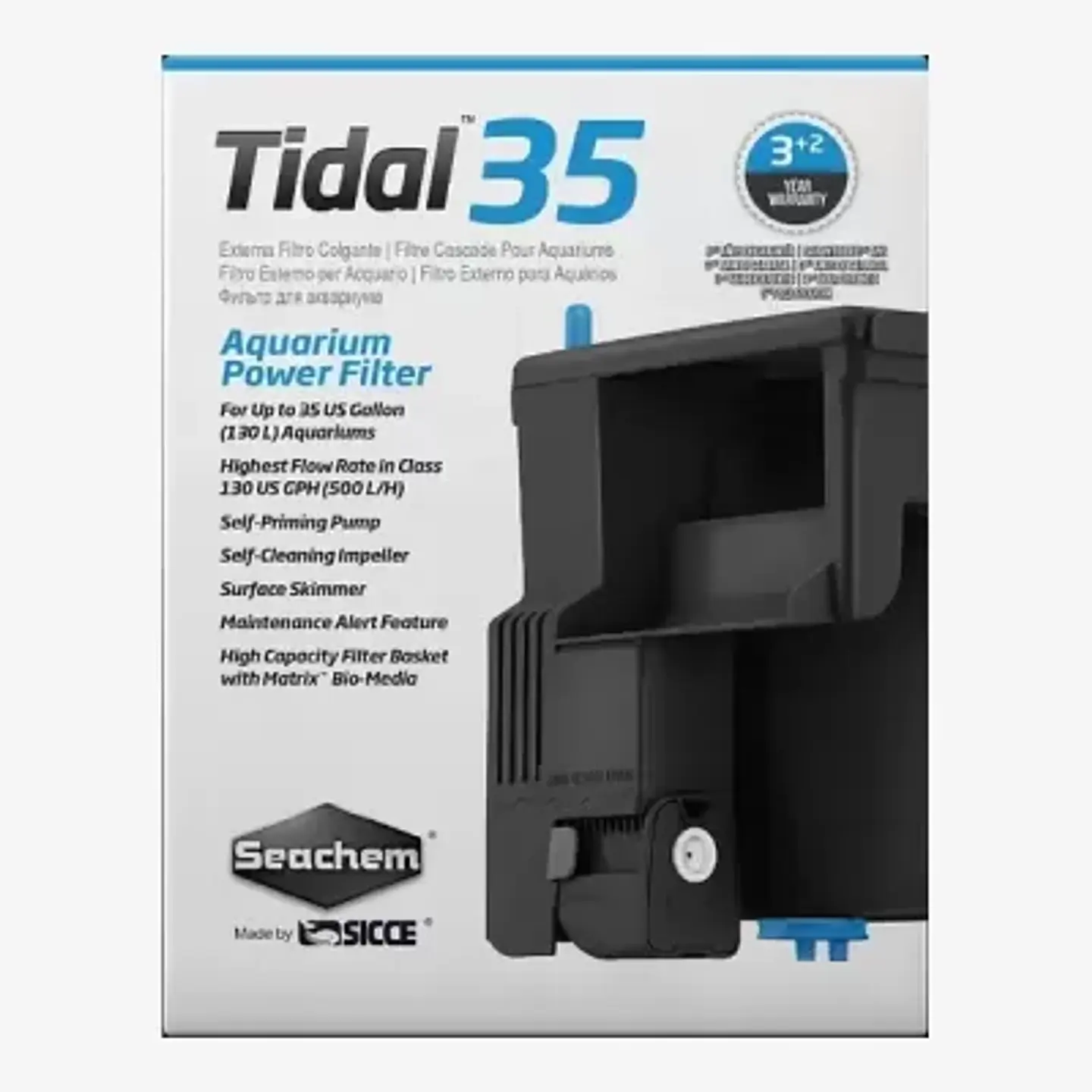 Seachem Tidal Power Filter | Filtração Completa Aquário 1