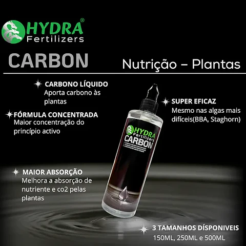 Hydra Carbon | Carbono Líquido para Aquário Plantado