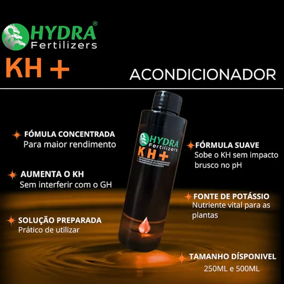 Hydra KH+ | Estabilizador de pH e KH para Aquário 1
