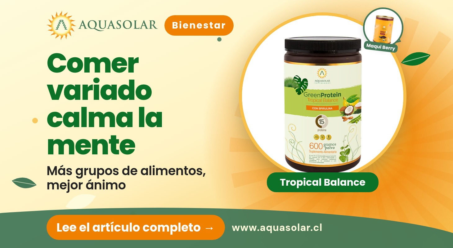 Comer variado también calma la mente