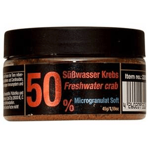 Discusfood - Caranguejo de água doce 50% microgranulado macio (45g)