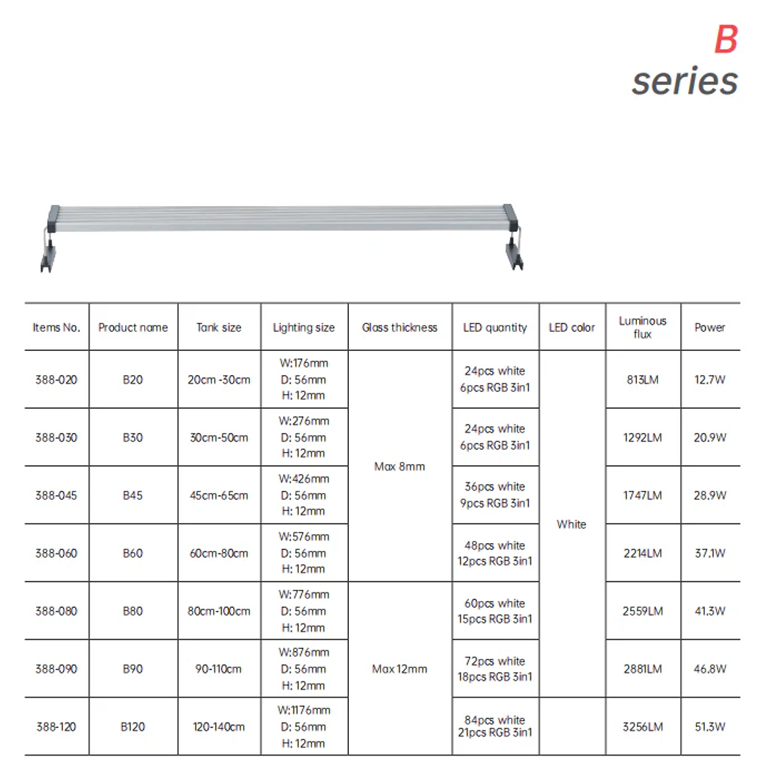 Chihiros - Luz LED Série B 20cm-120cm 2