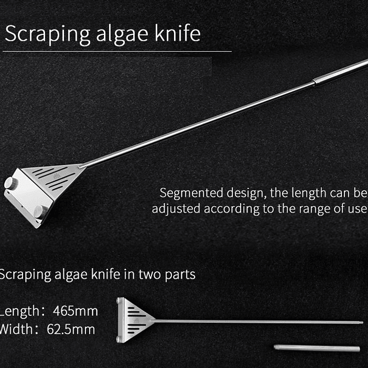 Raspador de algas WeekAqua 655mm 3