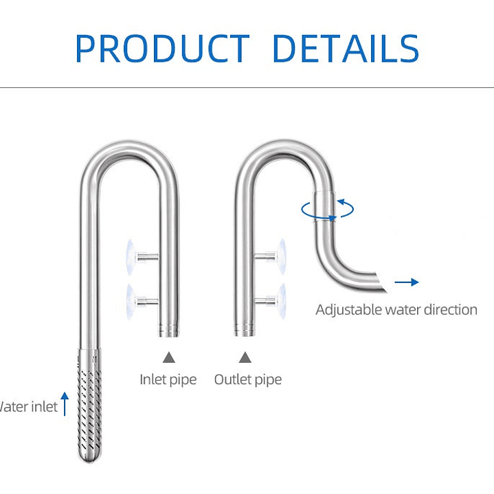 WeekAqua Lily Pipe inox - 25cm (alt.) 2