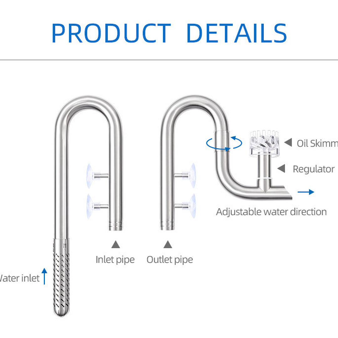WeekAqua Lily Pipe inox c/skimmer v2 - 25cm (alt.) 2