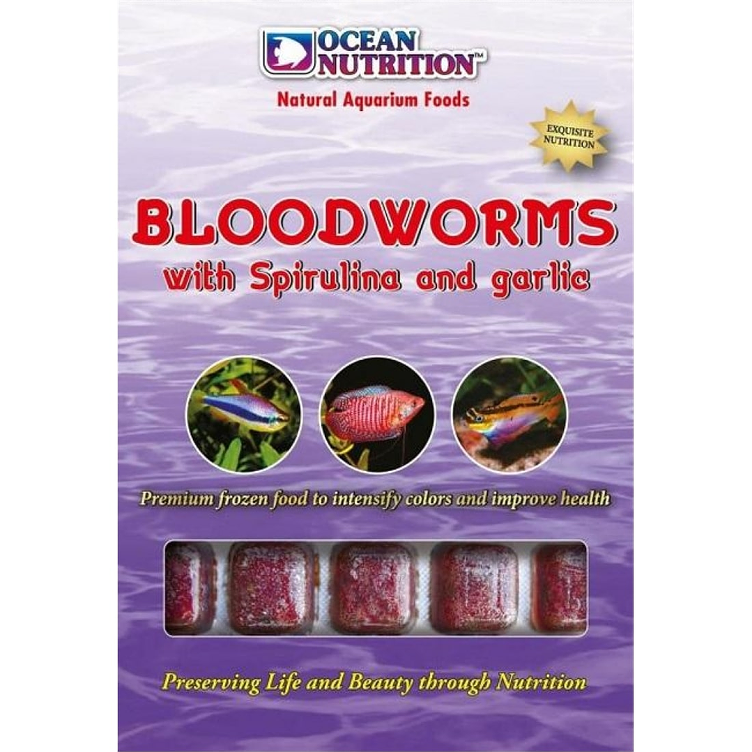 Bloodworms com Spirulina e Alho - Ocean Nutricion  1