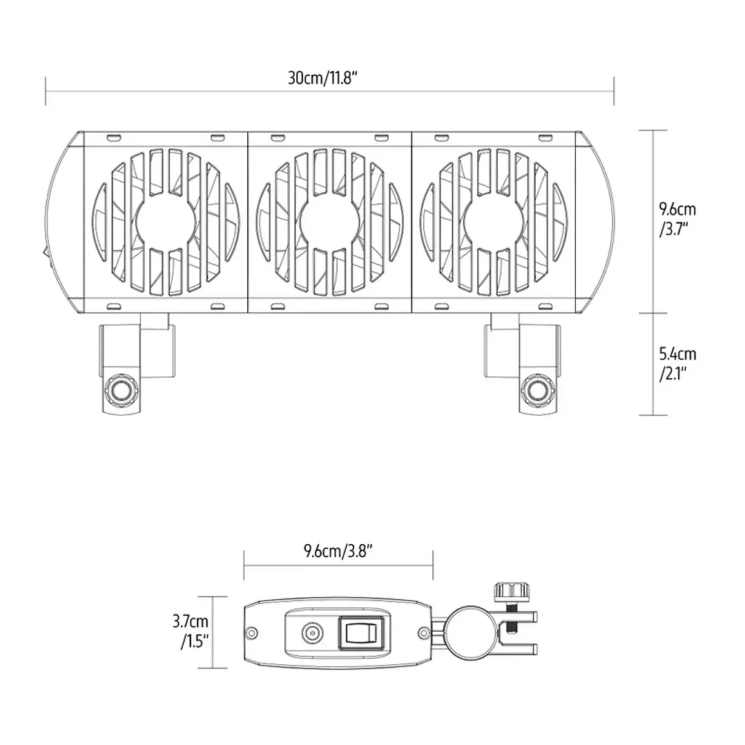 Aquarium Cooling Fan (3 x Ventoinhas) 5