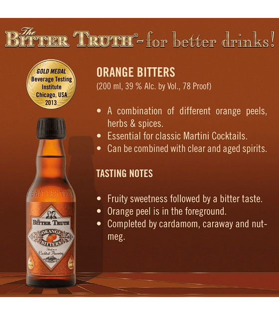 The Bitter Truth Orange Bitters 39º