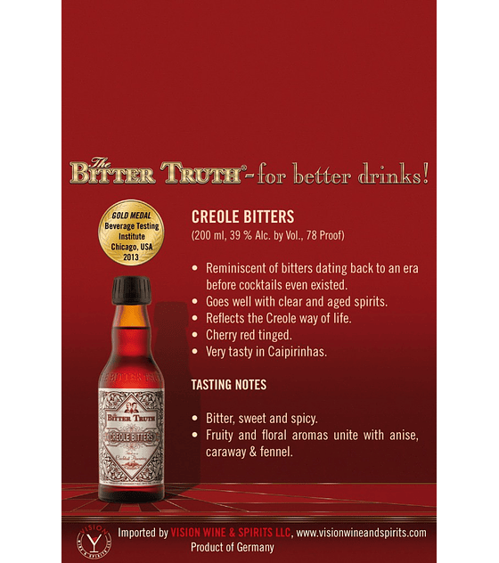 The Bitter Truth Creole Bitters 39º