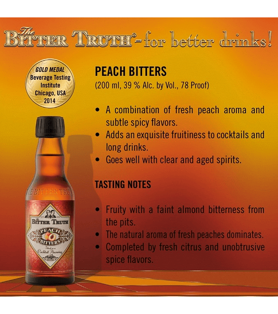 The Bitter Truth Peach Bitters 44º