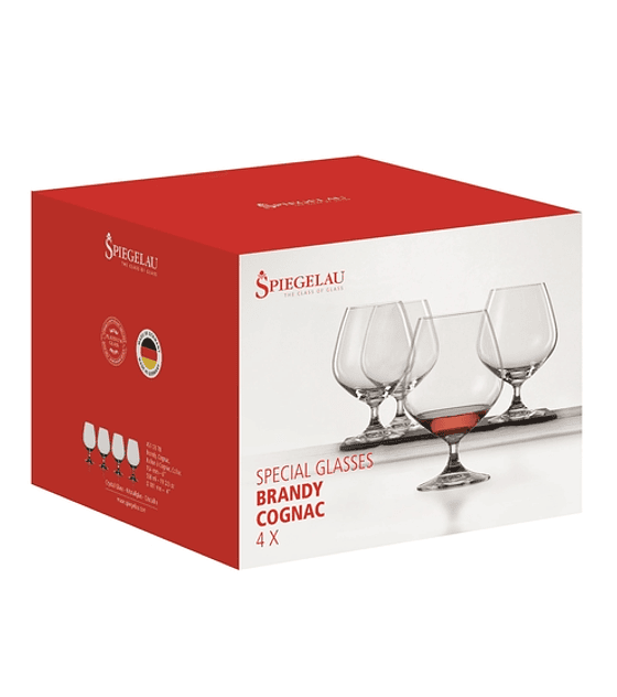 Copas Cristal Spiegelau Cognac / Brandy Set 4 unidades