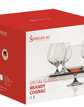 Copas Cristal Spiegelau Cognac / Brandy Set 4 unidades