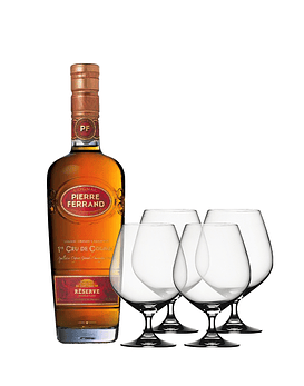 Pack Cognac Maison Ferrand Reserve & Copas Cristal Spiegelau Cognac