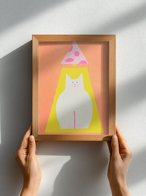 Gato iluminado