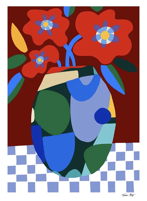 Burgundy on Check
