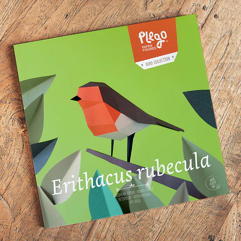 ERITHACUS RUBECULA - pássaro de papel