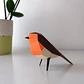 ERITHACUS RUBECULA - pássaro de papel - Thumbnail 5