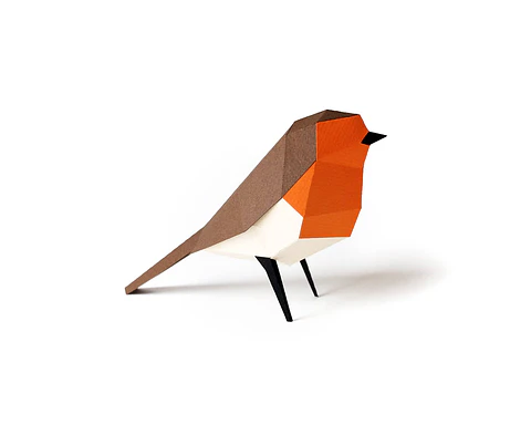 ERITHACUS RUBECULA - pássaro de papel