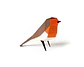 ERITHACUS RUBECULA - pássaro de papel - Thumbnail 1