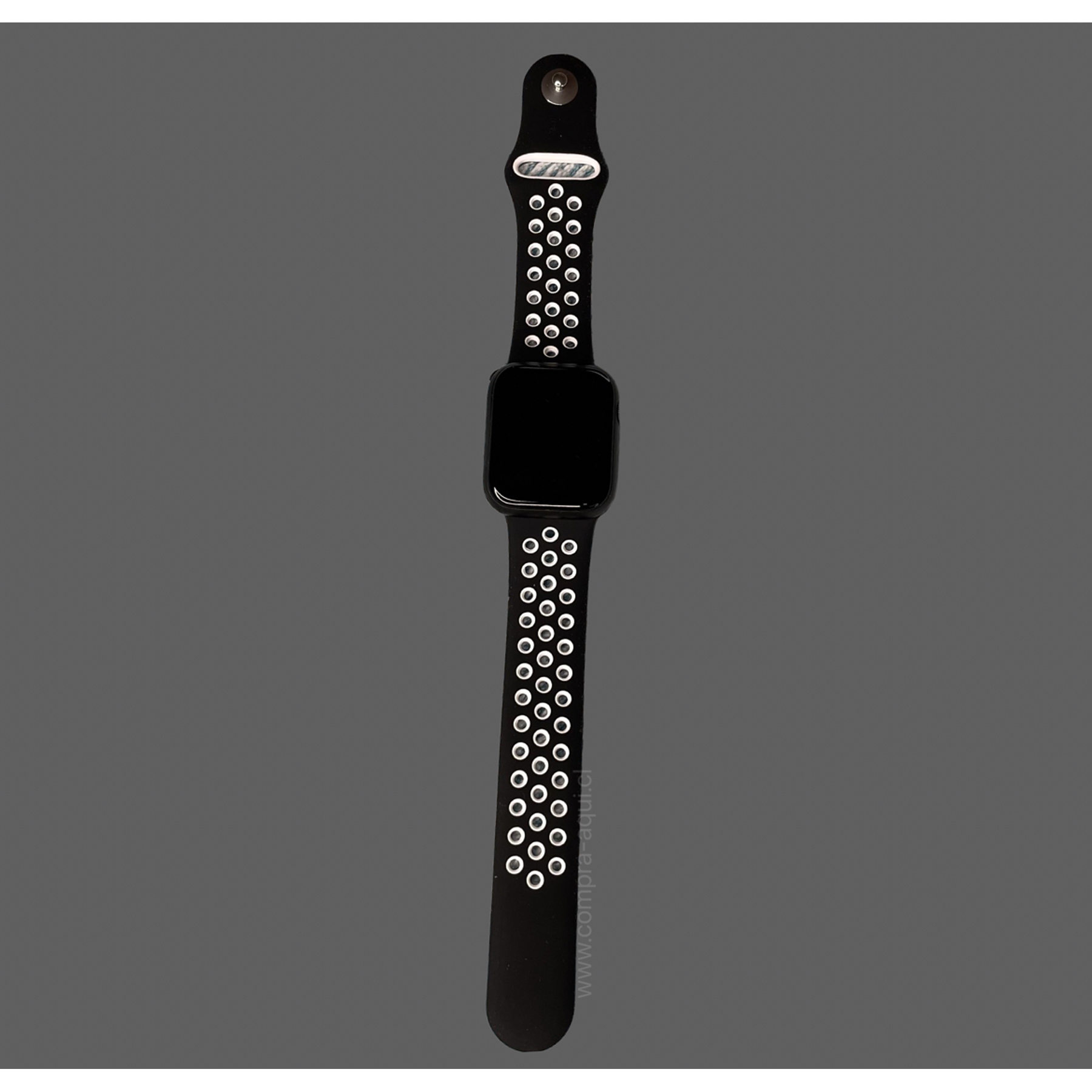 Correa deportiva 38/40/41mm negra c/puntos blancos