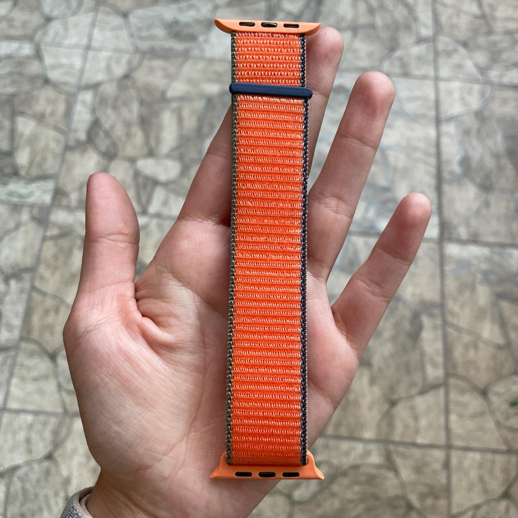 Correa plana vistosa 22mm color naranja para smartwatch Genérico