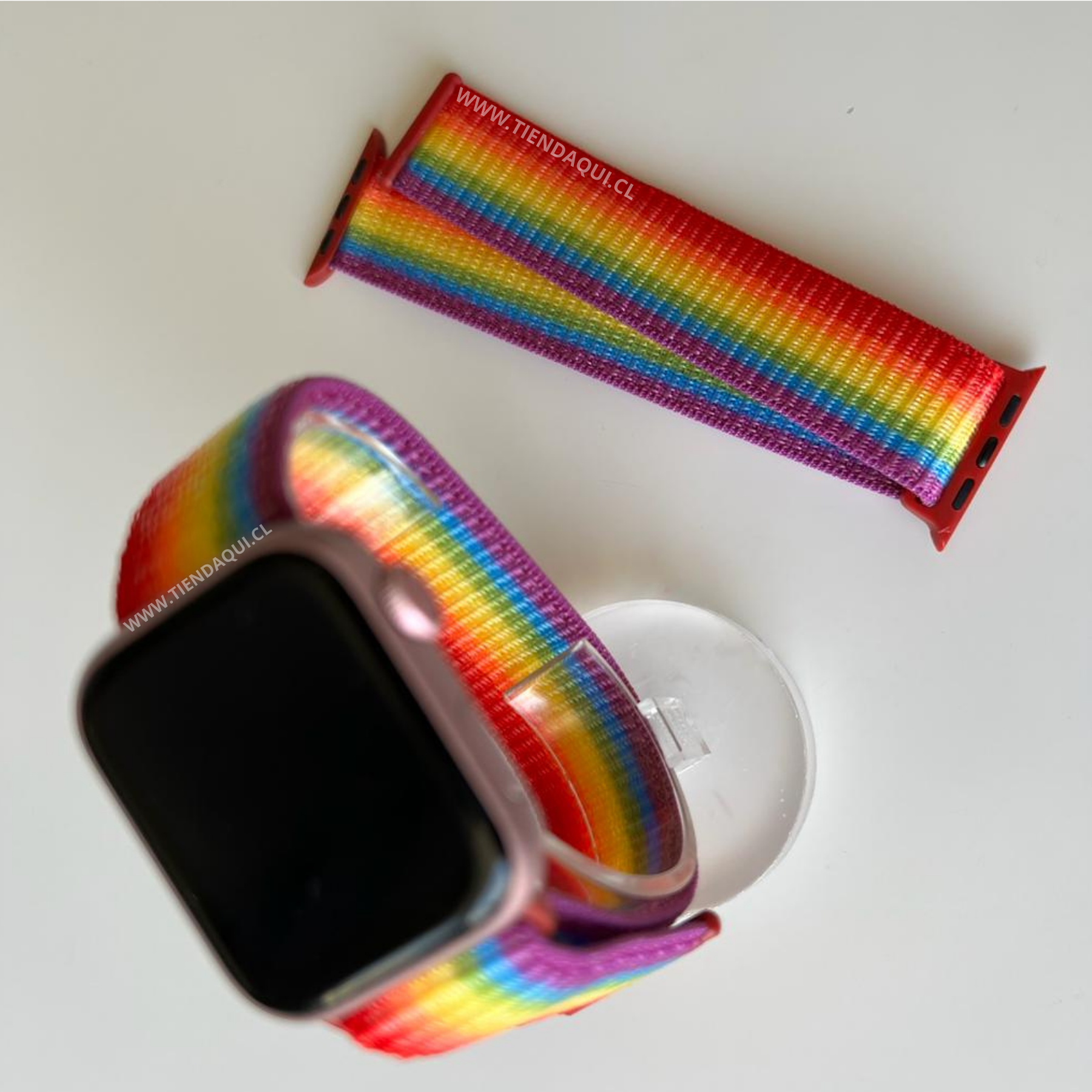 Correa velcro nailon Smartwach 42/44/45/49mm color:  multicolores