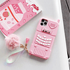 Carcasa Iphone 12 estilo celular rosa
