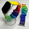 Correa estilo Scrunchie arcoiris 42/44/45/49mm color: multicolores  