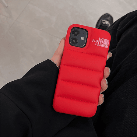 Carcasa Iphone 13 mini "The Puffer Case" ROJO