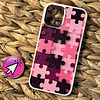 Carcasa rompecabeza rosa Iphone 11 Pro Max (con protector de cámara)
