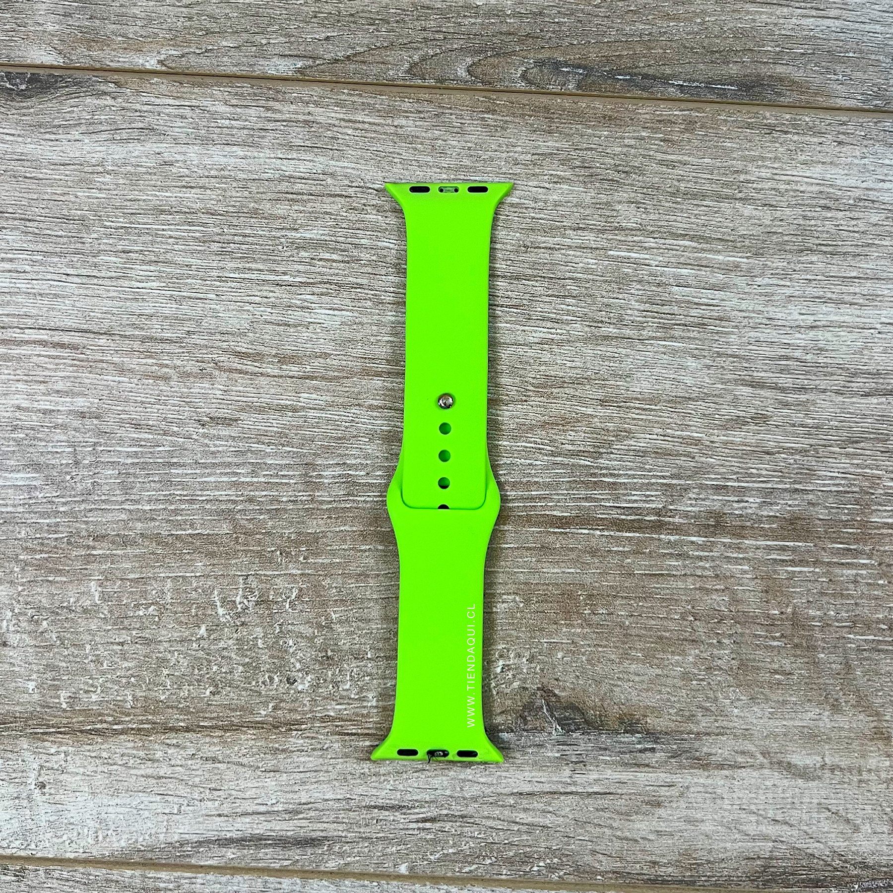 Correa silicona 42/44/45/49mm color: verde fluor